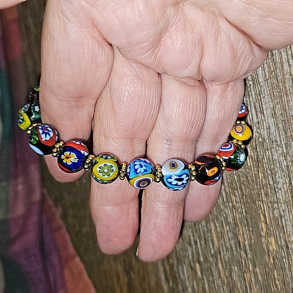 Ventian murano glass beaded bracelet - Picture 3 of 6
